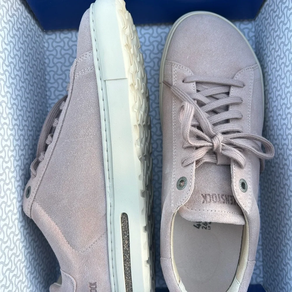 Birkenstock Bend Low Light Rose Suede Sneakers. Size 40. New in Box! - Picture 8 of 9